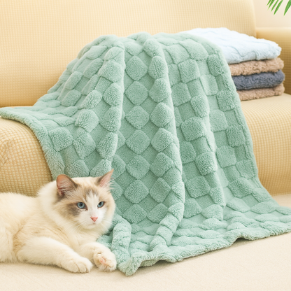 Pet Warm Blanket - Textured Comfort Sleep Throw