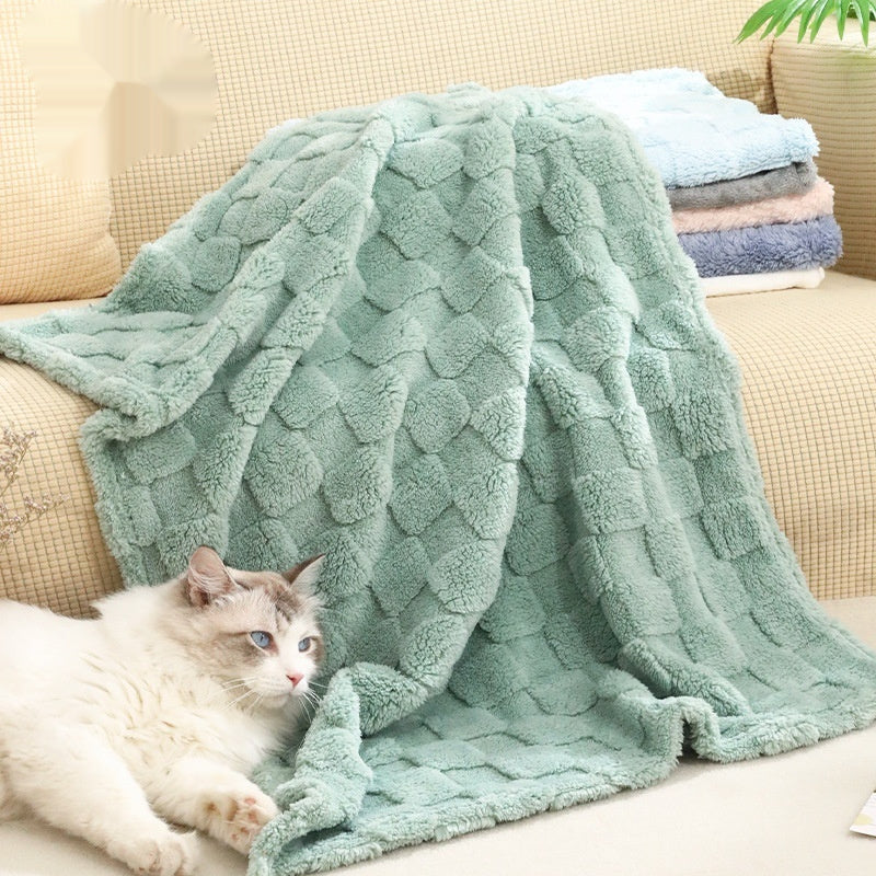 Pet Warm Blanket - Textured Comfort Sleep Throw